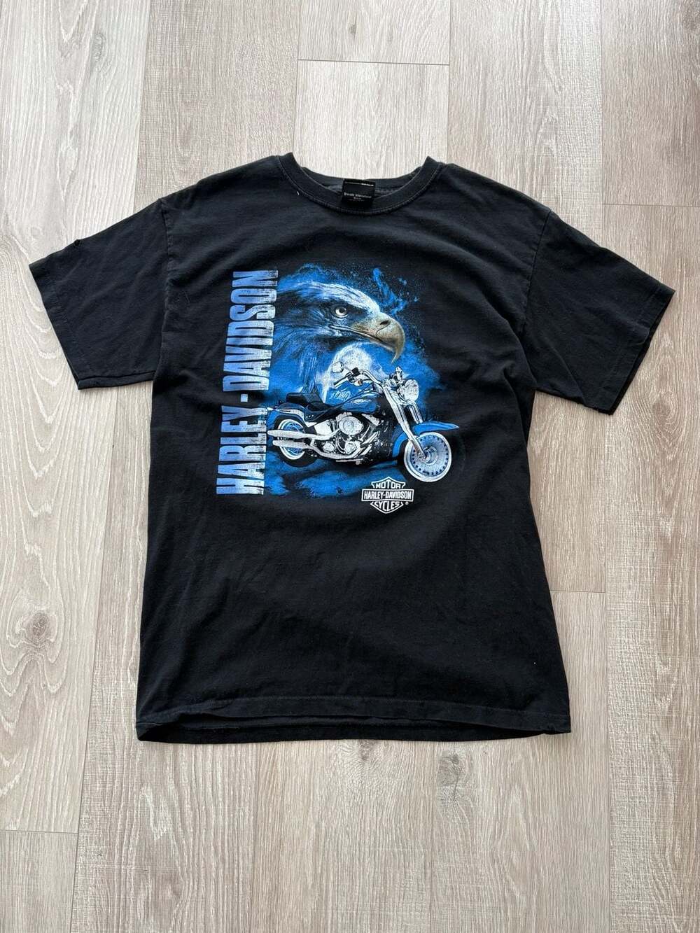 Vintage Harley-Davidson Golden Spike Ogden Utah Eagle Motorcycle T-Shirt